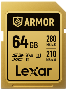 karta Lexar SDXC Armor Gold 64Gb UHSII [FOCUS]